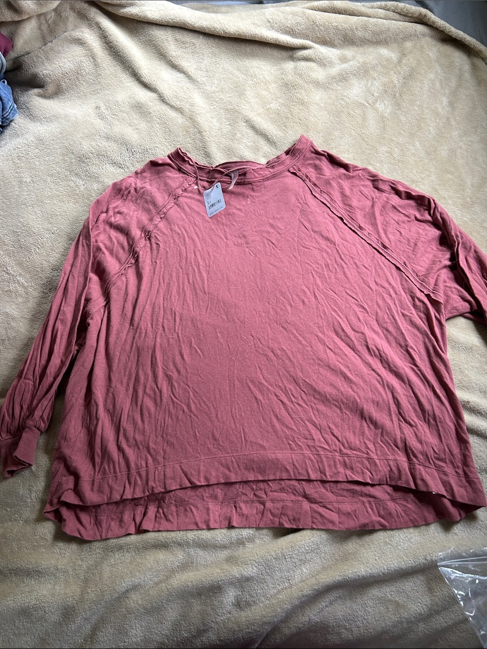 FP Movement Dusty Rose Lightweight Pullover Long sleeved shirt